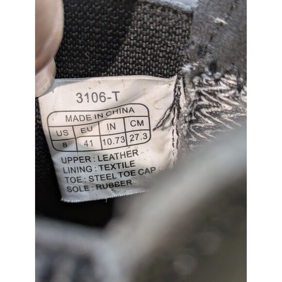 ZERVRTON Steel Toe Work Boots for Men,Slip-on Boots,Men's Industrial SZ 8 - Picture 10 of 12